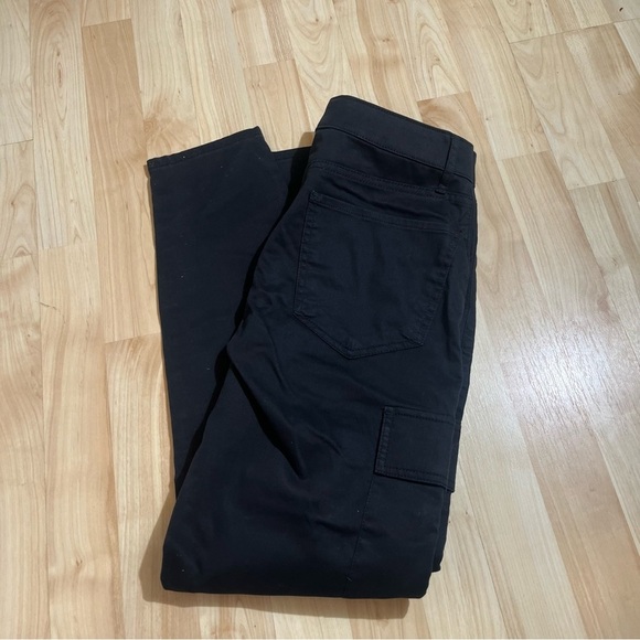 TOMMY HILFIGER Cargo Workwear Trousers Cotton Black Womens 10 High Rise - Picture 6 of 6